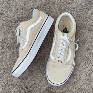 Vans Creme Suede Old Skool Sneakers